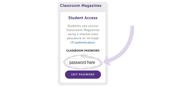Finding Your Classroom Password