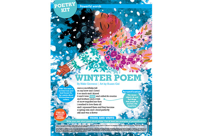 cover of winter poem