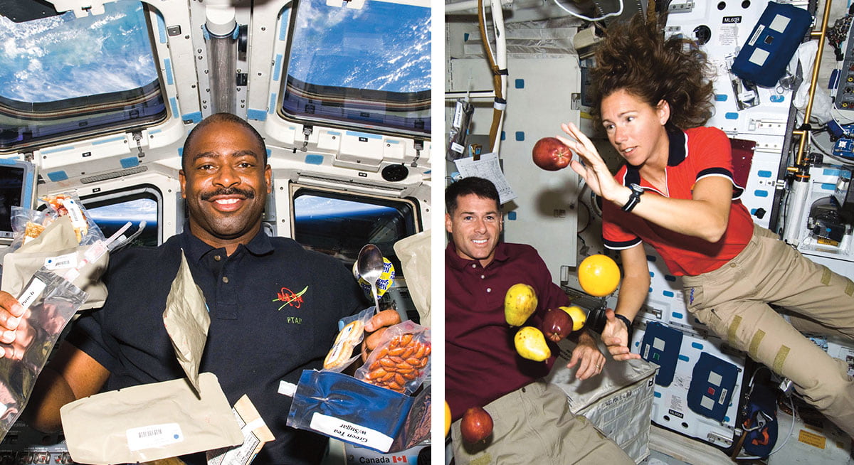 astronauts in space